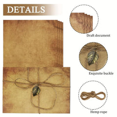 40 Pcs Vintage Envelopes Set Writing Paper & Envelopes Aged Envelopes