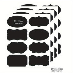 40pcs Chalkboard Label Stickers Waterproof with Chalk Marker