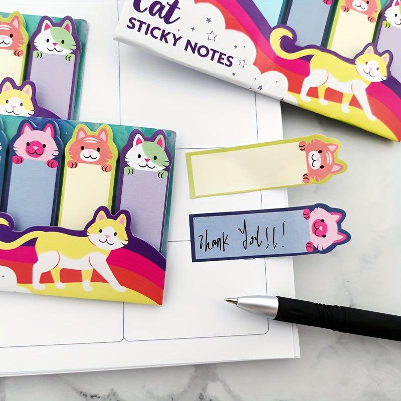 3pcs Cat Sticky Notes 120 Sheets Each Message Strips Stickers