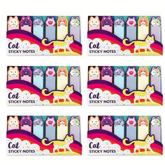 3pcs Cat Sticky Notes 120 Sheets Each Message Strips Stickers