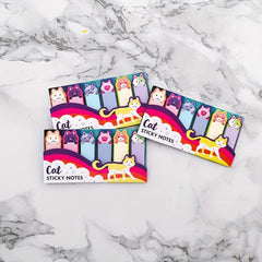 3pcs Cat Sticky Notes 120 Sheets Each Message Strips Stickers
