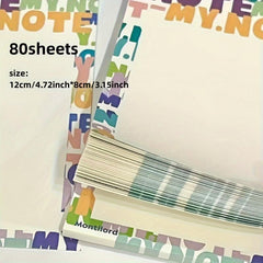 80-Sheet Sticky Note Pad for Organization and Note-Taking
