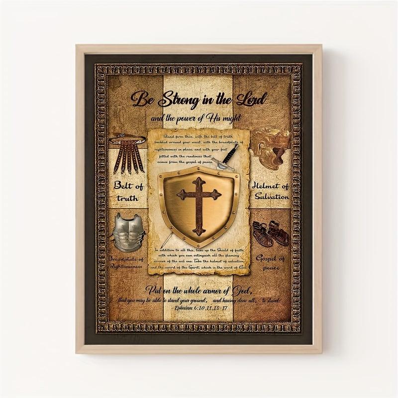 Vintage Sword of Spirit Christian Wall Art - Bible Verse Pictures