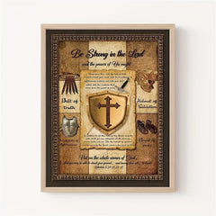 Vintage Sword of Spirit Christian Wall Art - Bible Verse Pictures