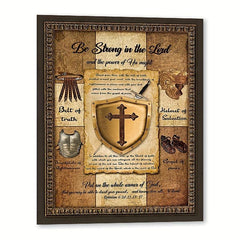 Vintage Sword of Spirit Christian Wall Art - Bible Verse Pictures