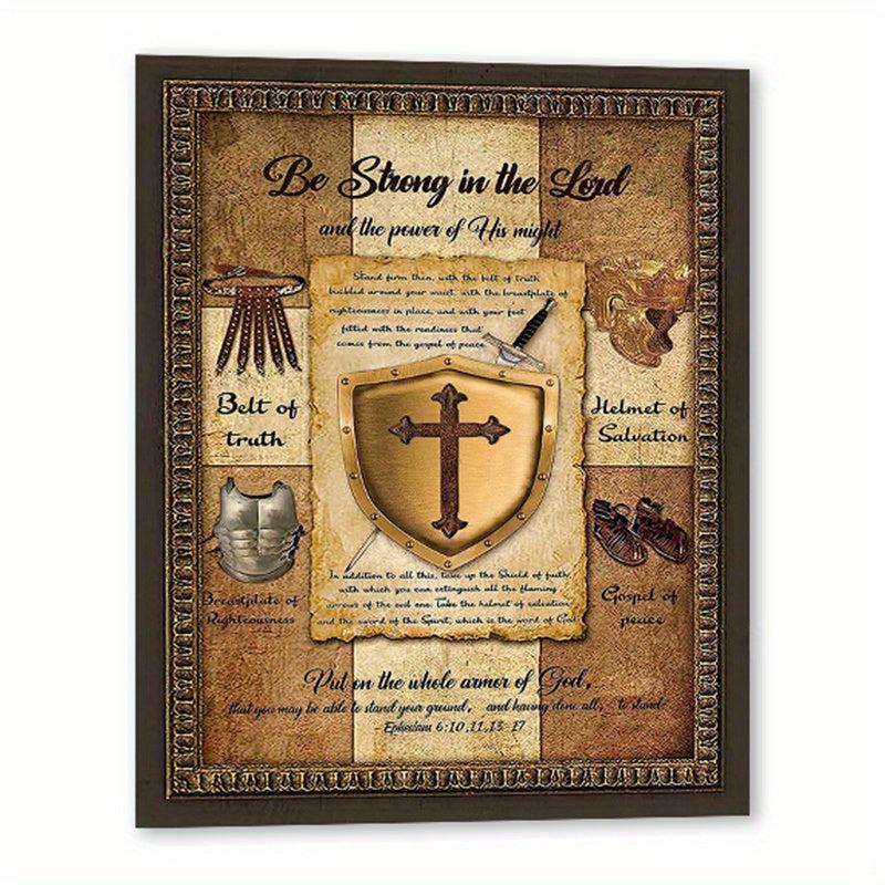 Vintage Sword of Spirit Christian Wall Art - Bible Verse Pictures
