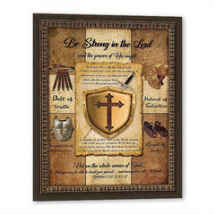 Vintage Sword of Spirit Christian Wall Art - Bible Verse Pictures