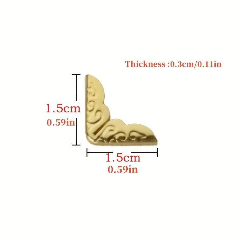 Book Corner Protection Cowhide Corners 0.59 Inch Thin 10pcs 30pcs 60pcs