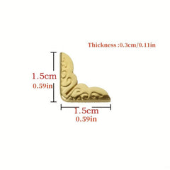 Book Corner Protection Cowhide Corners 0.59 Inch Thin 10pcs 30pcs 60pcs