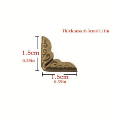 Book Corner Protection Cowhide Corners 0.59 Inch Thin 10pcs 30pcs 60pcs