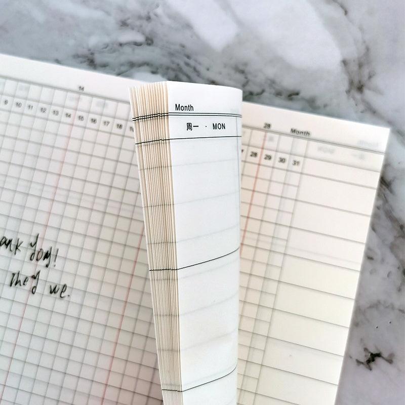 Daily Notepad Planner Self-discipline Card 30 Sheets