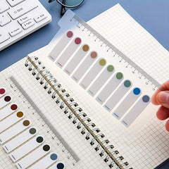 200 Sheets PET Index Note Paper with Ruler Multifunction Sticky Note