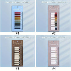 200 Sheets PET Index Note Paper with Ruler Multifunction Sticky Note