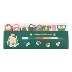 1pc Christmas Sticky Notes Index Stickers Cute Reusable Stationery