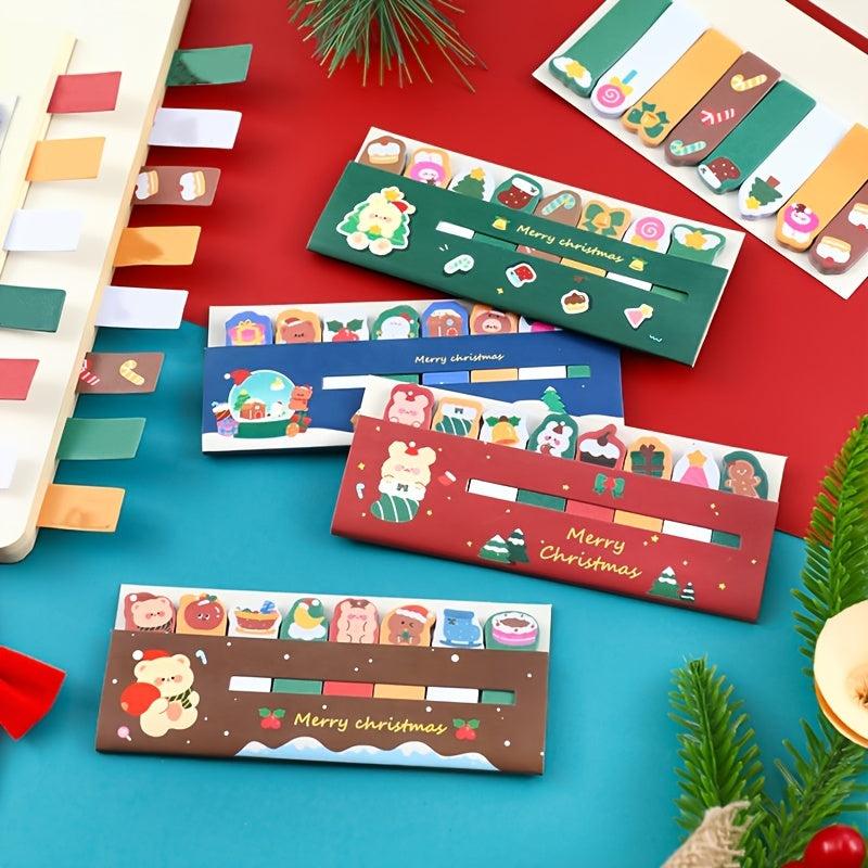 1pc Christmas Sticky Notes Index Stickers Cute Reusable Stationery
