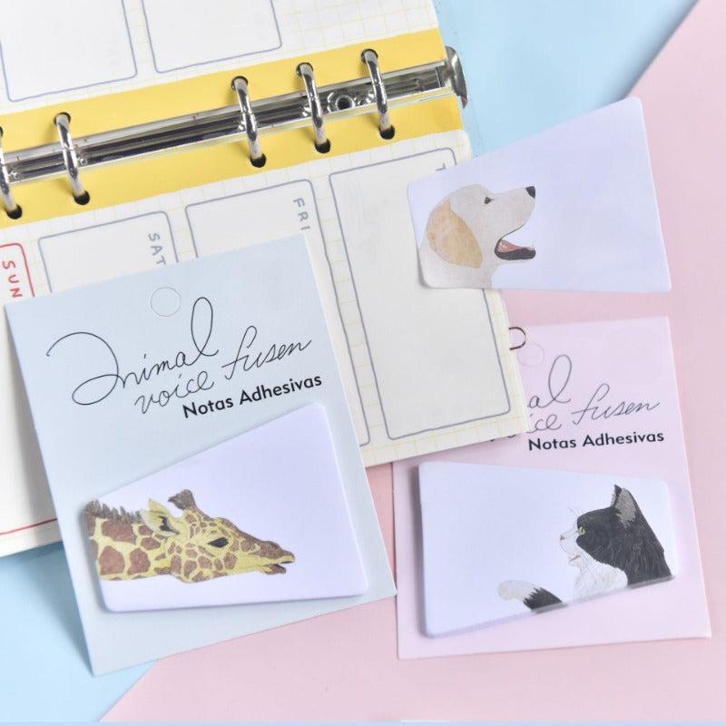 Animal Sticky Note Creative Paper For Students Office Study Message Notes