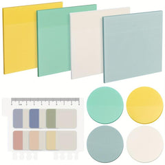 460pcs Clear Sticky Notes 3x3 Self Adhesive Waterproof Sticky Note