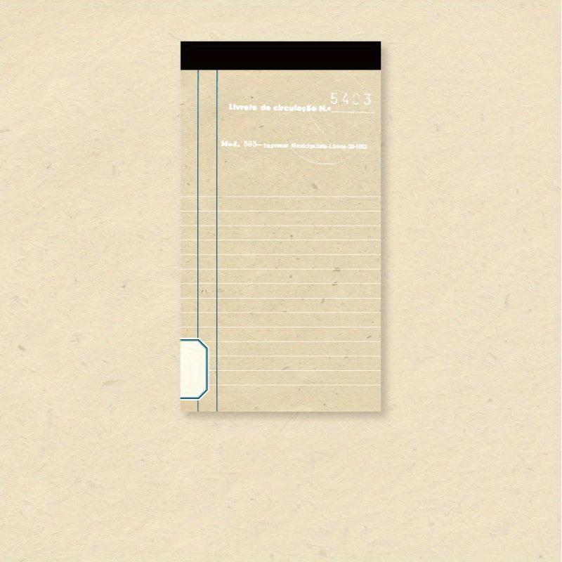 50 Sheets of Writing Paper Notes 2.8x12.4in Retro Journal Diary DIY Stickers