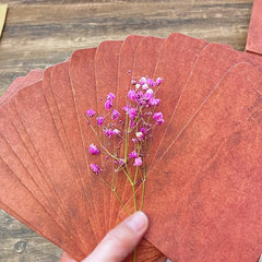Vintage Red Brown Distressed Envelopes - Pack of 10