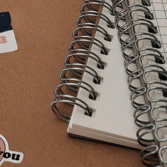 2pcs A5 Coil Blank Notebooks 60 Sheets 120 Pages for Sketches Notes Diaries
