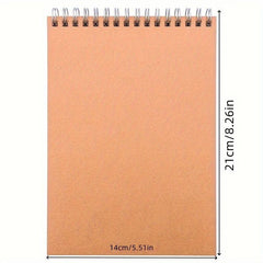 2pcs A5 Coil Blank Notebooks 60 Sheets 120 Pages for Sketches Notes Diaries
