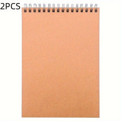 2pcs A5 Coil Blank Notebooks 60 Sheets 120 Pages for Sketches Notes Diaries