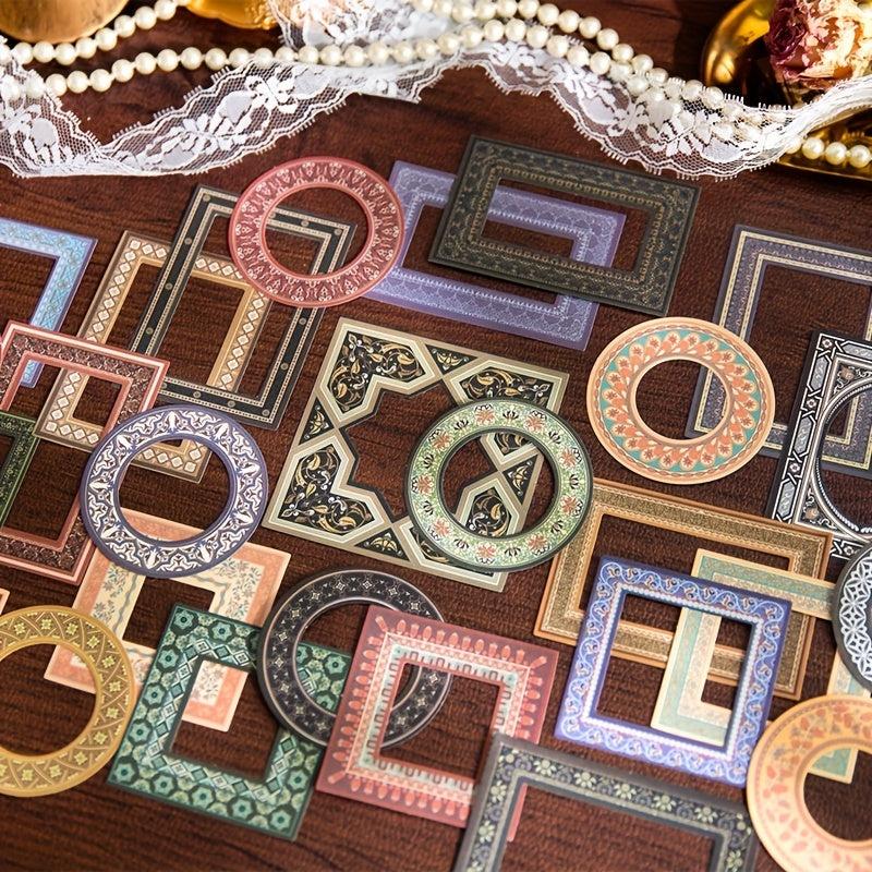30 Pcs Assorted Retro Embellishments Scrapbooking Paper Pack