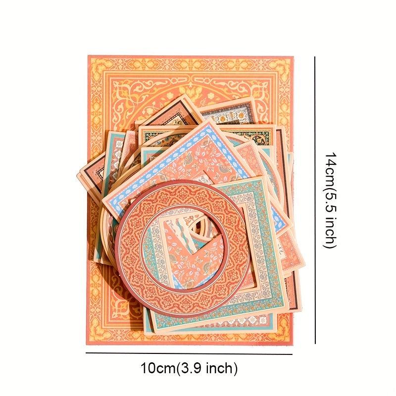 30 Pcs Assorted Retro Embellishments Scrapbooking Paper Pack