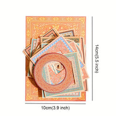 30 Pcs Assorted Retro Embellishments Scrapbooking Paper Pack