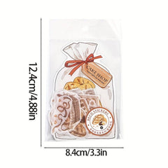 40pcs Happy Bakery Food DIY Stickers Pack, Cute Baking Decorative Sticker