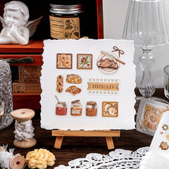 40pcs Happy Bakery Food DIY Stickers Pack, Cute Baking Decorative Sticker