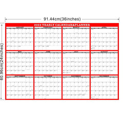 Reversible Adhesive Wall Calendar 24x36in