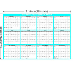 Reversible Adhesive Wall Calendar 24x36in