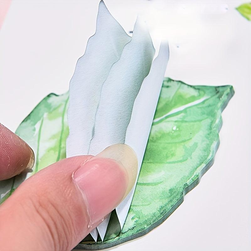 30 Sheets N Times Sticky Leaves Notes, Unisex Message Paper Strips