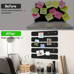 5pcs Felt Nail Board Strips With Picture Nails for Bulletin Boards