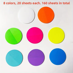 160 Sheets Transparent Sticky Notes Waterproof Stickers Translucent Label