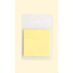 Colorful Clear Sticky Notes 5 Colors Self Adhesive Translucent Sticky Notes