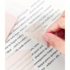 Colorful Clear Sticky Notes 5 Colors Self Adhesive Translucent Sticky Notes