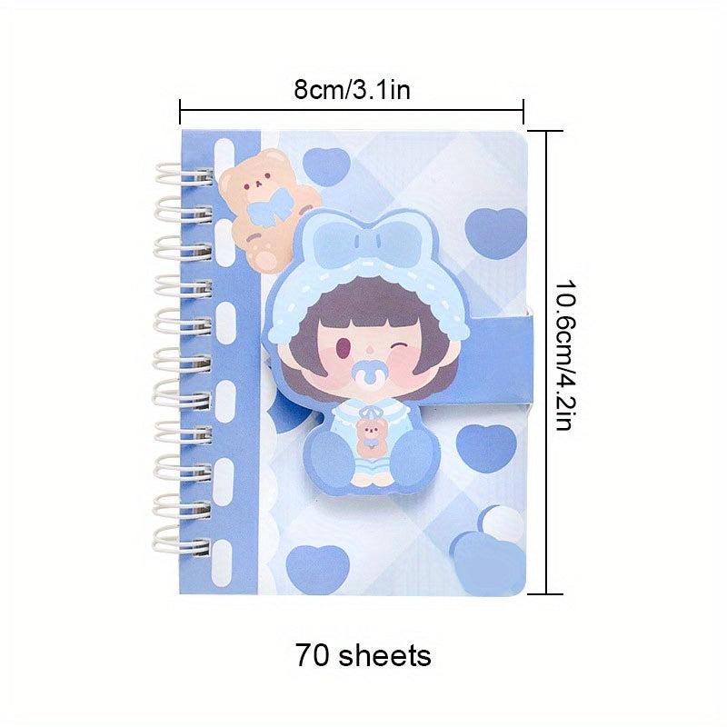 Cartoon Coil Notebook Mini Notepad Back To School