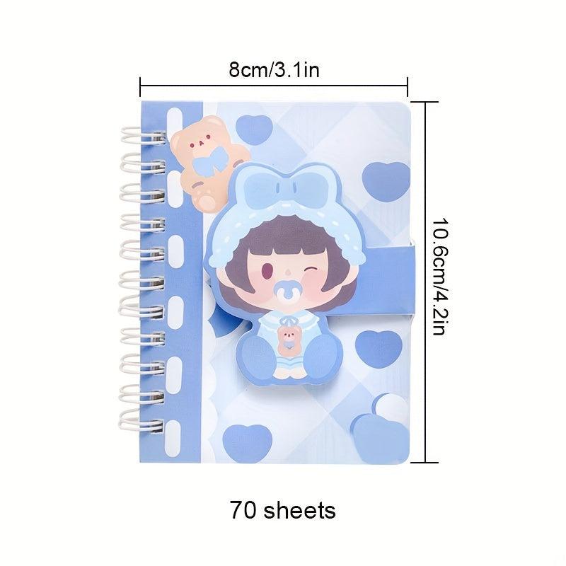 Cartoon Coil Notebook Mini Notepad Back To School