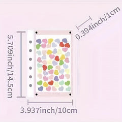 Transparent Visible A5 Loose Leaf Notebook DIY Creative Student Plan Coil
