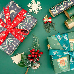 6pcs Colorful Cartoon Birthday Gift Wrapping Paper Roll