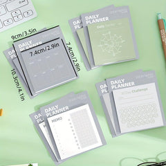 1pc 60 Sheets Sticky Notes Weekly Plans Daily Tracker Month Challenge Memo Pads