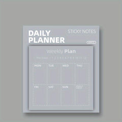 1pc 60 Sheets Sticky Notes Weekly Plans Daily Tracker Month Challenge Memo Pads