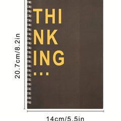 A5 Coil Notebook Horizontal Line Diary Sketch Planner 120 Pages