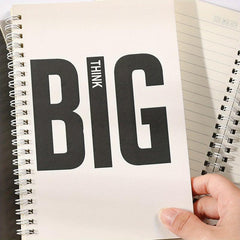 A5 Coil Notebook Horizontal Line Diary Sketch Planner 120 Pages