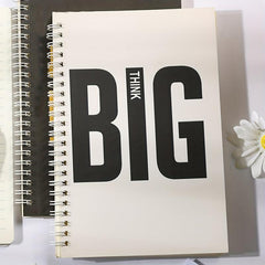 A5 Coil Notebook Horizontal Line Diary Sketch Planner 120 Pages