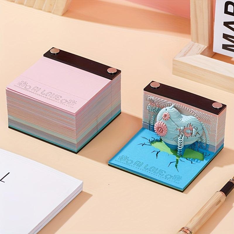 3D Desk Calendar Mechanical Heart Sci-Fi Series