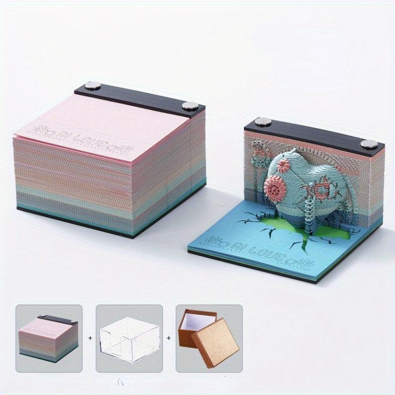 3D Desk Calendar Mechanical Heart Sci-Fi Series