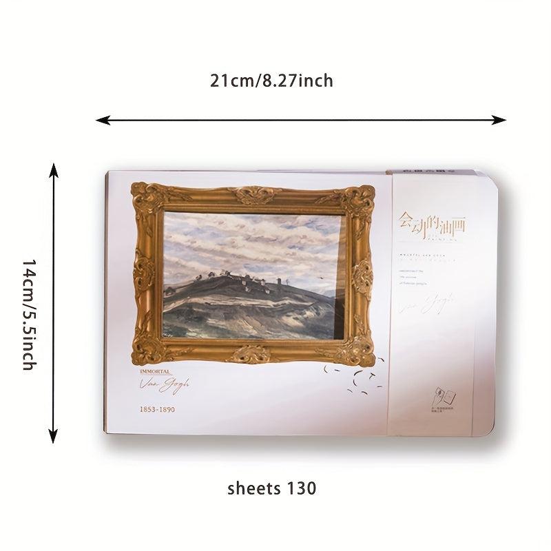 Van Gogh's Moving Painting AR Handbook Impressionist Starry Sky Notebook